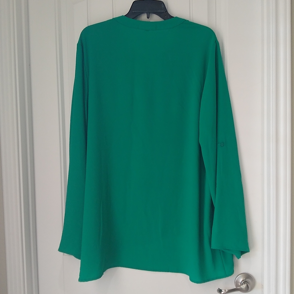 Gibson emerald green blouse - Picture 4 of 6